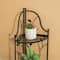 Glitzhome® 4ft. Metal 4-Tiered Corner Shelf Stand